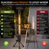 ZMH Kominek ogrodowy 6KW wolnostojący grzejnik tarasowy z Podgląd zdjęcia produktu 7