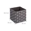 Contenitore in tessuto Relaxdays, set da 2 pezzi, motivo Anteprima dell’immagine prodotto 4