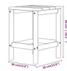 vidaXL Zahradní stůl Adirondack hnědý 38x38x46 cm HDPE Náhled obrázku produktu 7