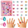 Set di anelli per bambini con diamanti colorati, 50 pezzi. Anteprima dell’immagine prodotto 1