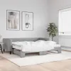 vidaXL Tagesbett Ausziehbar mit Matratze Hellgrau 90x190 cm Produktbild-Vorschau 2