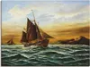 ARTland Leinwandbild Segelschiff auf See - maritime Malerei Produktbild-Vorschau 1