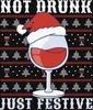Not Drunk Just Festive Weinliebhaber - Ugly Christmas Produktbild-Vorschau 3