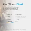 Modee E14 LED Filamentlampe 7W 806lm 4000K Neutralweiß Produktbild-Vorschau 3