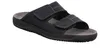 A black sandal with two adjustable straps is shown against a white background. Anteprima dell’immagine prodotto