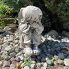 Beton Garten Skulptur Grau Figur sitzender Engel 20 kg Produktbild-Vorschau 4