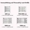 doporro Spiegelschrank Wandspiegel mit Spiegeltüren Produktbild-Vorschau 8