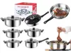 Topfset 12 Teile Edelstahl Kochtopf Set Mit Pfanne Und Produktbild-Vorschau 7