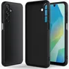 A black silicone phone case is shown from two angles, with one angle revealing the inside of the case and a smartphone screen. Produktbild-Vorschau