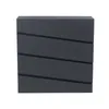 A dark gray mailbox with a slanted design is shown against a white background. Produktbild-Vorschau