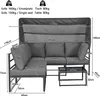 Merax Gartenlounge-Set für 5 Personen mit Eisenrahmen, Produktbild-Vorschau 7