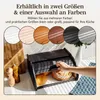 Creative Home Schwarz Brotkasten Holz 38 x 28,5 x 17,5cm Produktbild-Vorschau 5