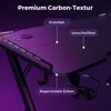 Gaming-Tisch – RGB-Beleuchtung – Getränkehalter – Schwarz – Produktbild-Vorschau 6