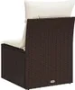 vidaXL Canapé de jardin sans accoudoirs avec coussins Voir les images du produit 6