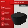 LAVITA Wand-WC Brava Black Hänge Toilette WC Sitz Produktbild-Vorschau 4