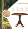 COSTWAY Esstisch, runder Küchentisch aus Massivholz, Produktbild-Vorschau 4