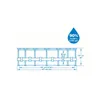 Diagram of an inflatable swimming pool with dimensions and capacity information. Anteprima dell’immagine prodotto