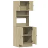 vidaXL Armoire de cuisine Chêne Sonoma 60x50x180 cm Bois Voir les images du produit 7