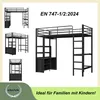 Łóżko piętrowe Flieks 90x200cm z biurkiem i funkcją Podgląd zdjęcia produktu 5