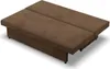 A brown sofa bed is shown from a slightly elevated angle against a white background. Produktbild-Vorschau