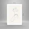 Poster - Poster ohne Rahmen - Linie Linie Frau - 50x70 cm - Produktbild-Vorschau 4