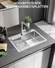 Sofetiy max Spülbecken Küche 60×45cm, Einbauspüle Eckig, Produktbild-Vorschau 2