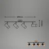 Faretto, nero, con legno, escl. 4xGU10/max.9W Anteprima dell’immagine prodotto 8