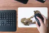 MuchoWow® Mauspad Mousepad Tiger - Jungtier - Weiß 27x18 cm Produktbild-Vorschau 4