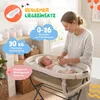 Baignoire pour bébé moovkee avec support, 80 cm, beige, Voir les images du produit 3