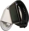 A smartwatch and its charging cable are placed on a white background. Produktbild-Vorschau
