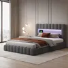 Čalúnená posteľ 140x200 cm, skriňová posteľ s hydraulickým Náhľad obrázku produktu 6