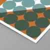 Poster - Poster ohne Rahmen - Koliken Türkis Orange - Produktbild-Vorschau 2