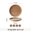 Teller set 32er Ø21 cm Speiseteller Steakteller Brotteller Produktbild-Vorschau 2
