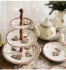 Etažér, světlé dřevo, vánoční porcelán, perníčky, Leander Náhled obrázku produktu 2