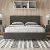 ITYHOME - Gepolstertes Bett mit Bettkasten 140x210 mit Produktbild-Vorschau 2