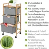 WENKO Etagenwagen Bahari grau 44,0 x 34,0 x 96,0 cm Produktbild-Vorschau 2
