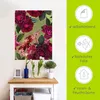 ARTland Wandbild, selbstklebend Dunkle Rosen auf Grün Produktbild-Vorschau 2