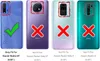 A collage of four phone cases, showing compatibility and incompatibility with different phone models. Produktbild-Vorschau