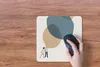 MuchoWow® Mauspad Mousepad Wolken - Retro - Mädchen 30x30 Produktbild-Vorschau 3