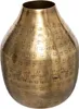 Vase "oasis" goldfarbenes gehämmertes metall h15cm  - Produktbild-Vorschau 3