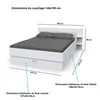 BETT SAMBA mit Schubladen / Bett 140x190 - Weiß Produktbild-Vorschau 4