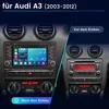 7-palcové autorádio pre Audi A3 8P (2003-2012), s operačným Náhľad obrázku produktu 3