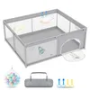 LZQ Laufstall Baby 180x150cm, Laufgitter Baby Absperrgitter Produktbild-Vorschau 16