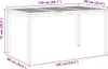 vidaXL Esstisch 150x90x75 cm Massives Teakholz und Produktbild-Vorschau 8