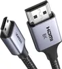 Kabel Ugreen HD163 15514 mini HDMI / HDMI 2.1 8K 1m - szary Podgląd zdjęcia produktu 9