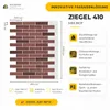 AMK Fassadenpaneel 410 Mix-Rot, 1250 x 995 mm, Ziegel 250 x 65 mm Produktbild-Vorschau