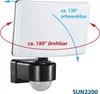 LED Außenleuchte mit Bewegungsmelder Schwenkbar Schwarz | Produktbild-Vorschau 10