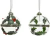 Weihnachtskugeln Glas aufklappbar mit Beerenmotiv 6cm klar Produktbild-Vorschau 1