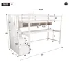 Flieks Etagenbett 90x200cm mit Treppe, Hochbett mit Produktbild-Vorschau 7
