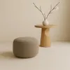 Moon Pouf rund Ø40x40 cm Beige – Sitzhocker in Stoff Quelle Produktbild-Vorschau 1